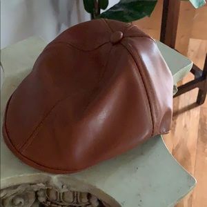 Vintage pleather hat